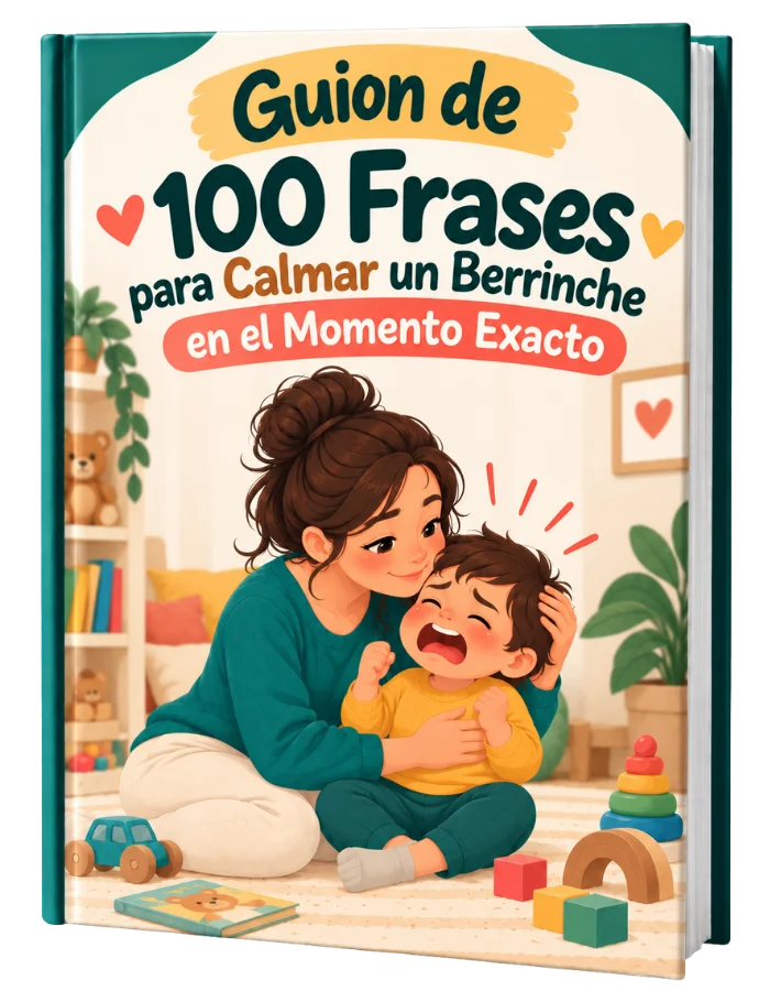Mockup del bono Guion de 100 Frases para Calmar un Berrinche en el Momento Exacto