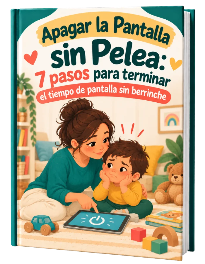 Mockup del bono Apagar la Pantalla sin Pelea: 7 Pasos para Terminar el Tiempo de Pantalla sin Berrinche